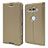 Funda de Cuero Cartera con Soporte Carcasa P01 para Sony Xperia XZ2 Compact Oro