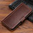 Funda de Cuero Cartera con Soporte Carcasa P04 para Apple iPhone Xs Max Marron