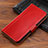 Funda de Cuero Cartera con Soporte Carcasa P04 para Apple iPhone Xs Max Rojo