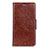 Funda de Cuero Cartera con Soporte Carcasa para Alcatel 3V Marron