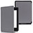 Funda de Cuero Cartera con Soporte Carcasa para Amazon Kindle Paperwhite 6 inch Gris