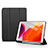 Funda de Cuero Cartera con Soporte Carcasa para Apple iPad 10.2 (2020) Negro