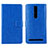 Funda de Cuero Cartera con Soporte Carcasa para Asus Zenfone 2 ZE551ML ZE550ML Azul