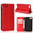 Funda de Cuero Cartera con Soporte Carcasa para Asus Zenfone 4 Max ZC554KL Rojo