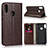 Funda de Cuero Cartera con Soporte Carcasa para Asus Zenfone Max Pro M2 ZB631KL Marron