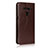 Funda de Cuero Cartera con Soporte Carcasa para LG V50 ThinQ 5G Marron