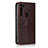 Funda de Cuero Cartera con Soporte Carcasa para Motorola Moto G8 Power Marron