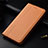 Funda de Cuero Cartera con Soporte Carcasa para OnePlus 7T Naranja