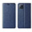 Funda de Cuero Cartera con Soporte Carcasa para Oppo A73 5G Azul