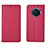Funda de Cuero Cartera con Soporte Carcasa para Oppo Ace2 Rojo