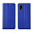 Funda de Cuero Cartera con Soporte Carcasa para Realme X7 5G Azul