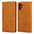 Funda de Cuero Cartera con Soporte Carcasa para Samsung Galaxy Note 10 Plus Naranja