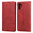 Funda de Cuero Cartera con Soporte Carcasa para Samsung Galaxy Note 10 Plus Rojo