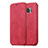 Funda de Cuero Cartera con Soporte Carcasa para Samsung Galaxy S7 Edge G935F Rojo