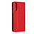 Funda de Cuero Cartera con Soporte Carcasa para Sony Xperia 10 II Rojo