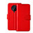 Funda de Cuero Cartera con Soporte Carcasa para Xiaomi Redmi K30 Pro Zoom Rojo