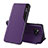 Funda de Cuero Cartera con Soporte Carcasa Q01H para Xiaomi Poco X3 Pro Morado