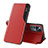 Funda de Cuero Cartera con Soporte Carcasa Q02H para Xiaomi Mi 12T Pro 5G Rojo