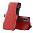 Funda de Cuero Cartera con Soporte Carcasa Q02H para Xiaomi Poco C50 Rojo