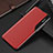 Funda de Cuero Cartera con Soporte Carcasa Q02H para Xiaomi Poco X3 NFC Rojo