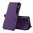 Funda de Cuero Cartera con Soporte Carcasa Q02H para Xiaomi Redmi 9AT Morado