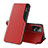 Funda de Cuero Cartera con Soporte Carcasa Q03H para Xiaomi Redmi Note 12 5G Rojo