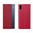 Funda de Cuero Cartera con Soporte Carcasa Q04H para Xiaomi Redmi 9i Rojo