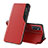 Funda de Cuero Cartera con Soporte Carcasa QH1 para Samsung Galaxy M23 5G Rojo