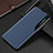 Funda de Cuero Cartera con Soporte Carcasa QH3 para Samsung Galaxy M21 Azul