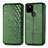 Funda de Cuero Cartera con Soporte Carcasa S01D para Google Pixel 5 XL 5G Verde