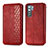 Funda de Cuero Cartera con Soporte Carcasa S01D para Huawei Nova 7 SE 5G Rojo