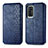 Funda de Cuero Cartera con Soporte Carcasa S01D para Huawei P40 Azul