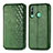 Funda de Cuero Cartera con Soporte Carcasa S01D para Huawei P40 Lite E Verde