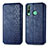 Funda de Cuero Cartera con Soporte Carcasa S01D para Huawei Y7p Azul