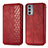 Funda de Cuero Cartera con Soporte Carcasa S01D para Motorola Moto Edge 20 5G Rojo