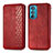 Funda de Cuero Cartera con Soporte Carcasa S01D para Motorola Moto Edge 30 5G Rojo