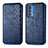 Funda de Cuero Cartera con Soporte Carcasa S01D para Motorola Moto Edge S Pro 5G Azul