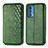 Funda de Cuero Cartera con Soporte Carcasa S01D para Motorola Moto Edge S Pro 5G Verde