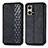 Funda de Cuero Cartera con Soporte Carcasa S01D para Oppo F21 Pro 4G Negro