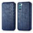 Funda de Cuero Cartera con Soporte Carcasa S01D para Oppo K9 Pro 5G Azul