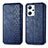 Funda de Cuero Cartera con Soporte Carcasa S01D para Oppo Reno7 A Azul