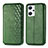 Funda de Cuero Cartera con Soporte Carcasa S01D para Oppo Reno7 A Verde