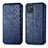 Funda de Cuero Cartera con Soporte Carcasa S01D para Samsung Galaxy A81 Azul