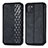 Funda de Cuero Cartera con Soporte Carcasa S01D para Samsung Galaxy A81 Negro