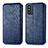 Funda de Cuero Cartera con Soporte Carcasa S01D para Samsung Galaxy F52 5G Azul