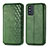 Funda de Cuero Cartera con Soporte Carcasa S01D para Samsung Galaxy F52 5G Verde