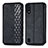 Funda de Cuero Cartera con Soporte Carcasa S01D para Samsung Galaxy M01 Negro