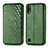 Funda de Cuero Cartera con Soporte Carcasa S01D para Samsung Galaxy M10 Verde