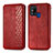 Funda de Cuero Cartera con Soporte Carcasa S01D para Samsung Galaxy M31 Prime Edition Rojo