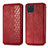 Funda de Cuero Cartera con Soporte Carcasa S01D para Samsung Galaxy M32 4G Rojo